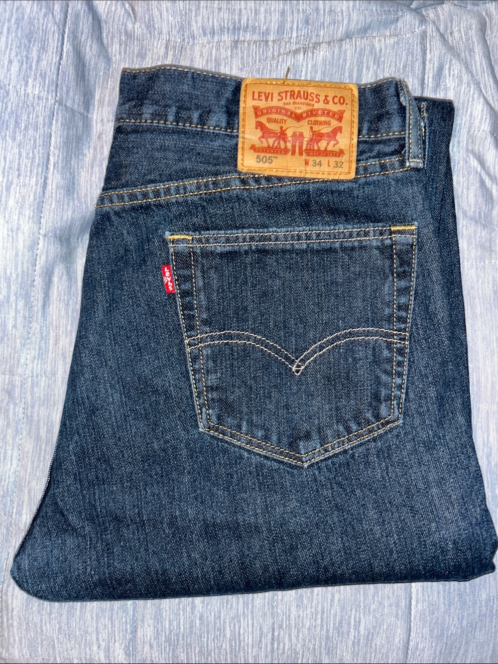 Levi's Men’s Straight Jeans in Dark Indigo Denim